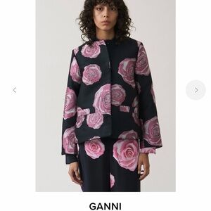 GANNI Blazer Turenne Metallic Jacquard